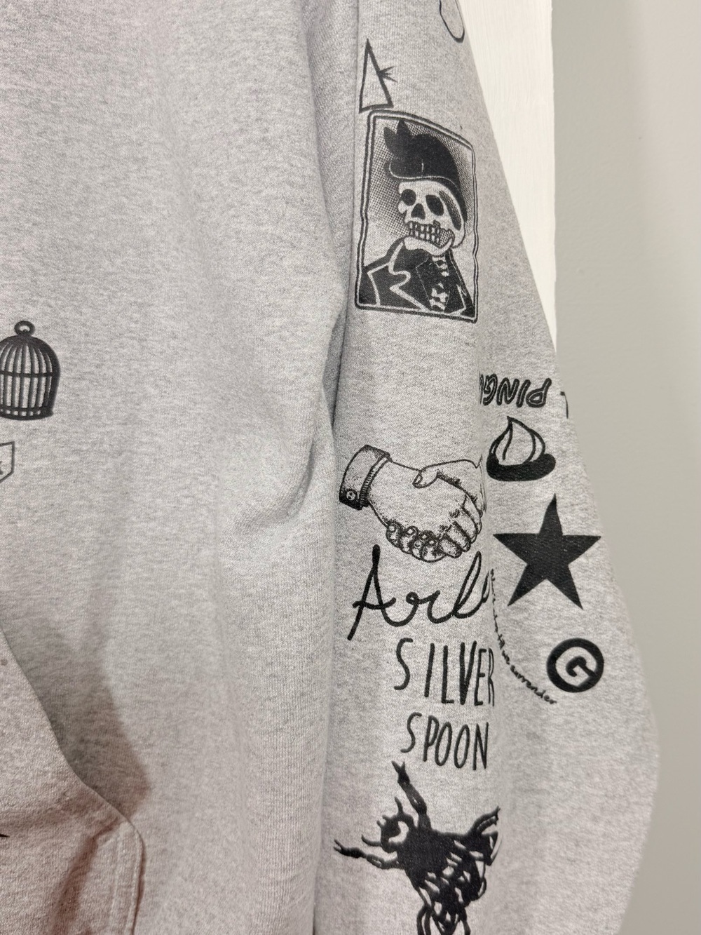 Light Gray Pullover Sweatshirt - Picture 16 of 16